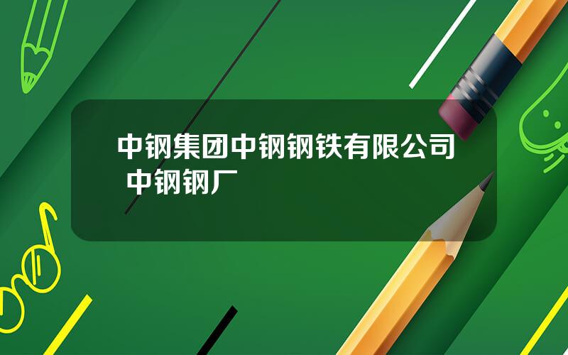 中钢集团中钢钢铁有限公司 中钢钢厂